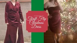 Christmas dress  Thrift Flip-  #HomefortheHolidays2020