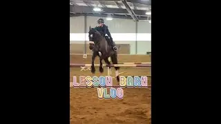 LESSON BARN VLOG! #horses #showjumping #jump #barn #equestrian