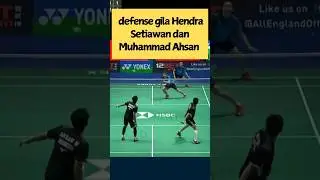 Defense gila Hendra dan Ahsan #thedadies #hendrasetiawan #muhammadahsan #badminton #bulutangkis