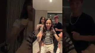 J&uacute;lia,Clara,Waze e o Davizinho dan&ccedil;ando❤️ #minirosas #dosrosa #humor #trend #dan&ccedil;a