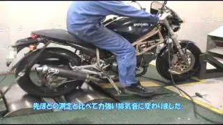 Ducati　monster 900 with termignoni exhaust  に KEIHIN FCR carburetor 取付 セッティング