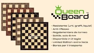 QueenBoard - Scacchiere e Set completi da torneo
