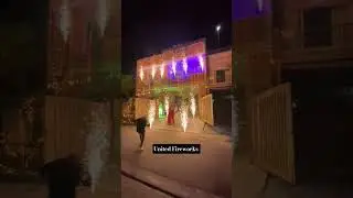 Couple Welcome Electric Anar fireworks in Lahore Pakistan by United Fireworks in Lahore best Firwork