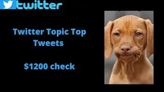 Twitter Topic Top Tweets ($1,200 Check)