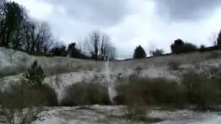 Allan Wighton cliff descent at a chalk pitt