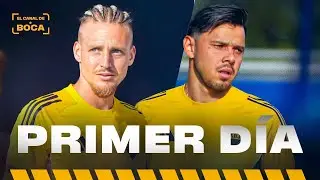 ROMERO y ASCACIBAR en su PRIMER ENTRENAMIENTO en BOCA PREDIO