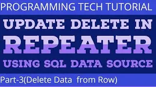 Delete option in repeater with sql database