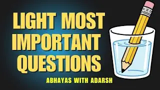 Light reflection and refraction class-10 Most important questions 