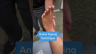 Ankle Taping Technique: Physical therapy for ankle sprains #physicaltherapy #pt #injury #recovery