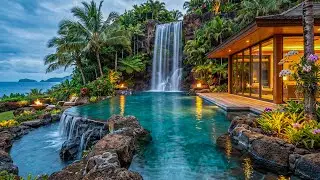 Waterfall Bird Sounds | Nature's Tranquil Symphony 🌿 | Relax to the Sound of Waterfalls and Birds