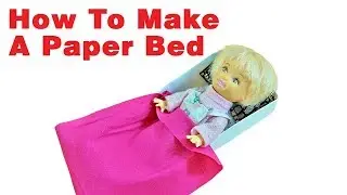 How To Make a Paper Bed for Little Toys &mdash; Quickly and Easily for Kids!