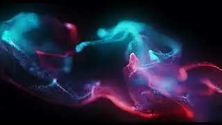 Worldwide Trending 4K VJ Loop | Abstract Splash Fluid Neon Particle Animation Colorful