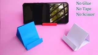 How to make paper phone stand | Origami mobile stand | DIY mobile holder | Best paper project idea