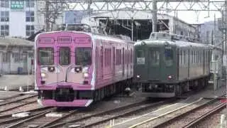 【伊賀鉄道】200系SE52編成(202F)忍者列車ラッピング＠上野市(出庫)