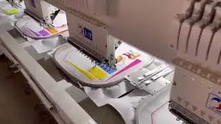 Lejia 12 needles 6 heads high speed cap/T-shirt embroidery machine