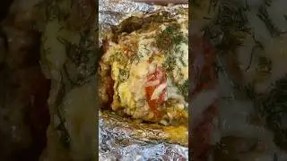 Accordion meat in the oven