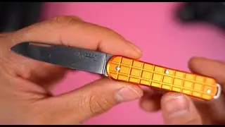 Нож FOX Vulpis 55 сталь N690Co рукоять Grenade Pattern Orange Aluminium (FX-VPGP130 OR)