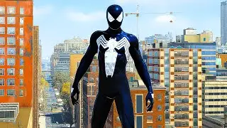 Comic Accurate SYMBIOTE SPIDER-MAN SUIT MOD GAMEPLAY! - MARVEL'S SPIDER-MAN REMASTERED [UHD 60FPS]