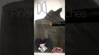 Drawing Min Yoongi (Suga of BTS⟭⟬) 💜 #drawingbts#bangtantv #bangtansonyeondan #yoongi #suga #famous