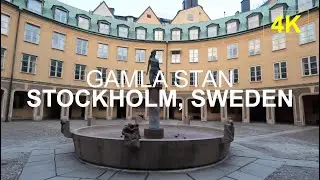 STOCKHOLM | Gamla Stan, the Old Town | 4K Walk