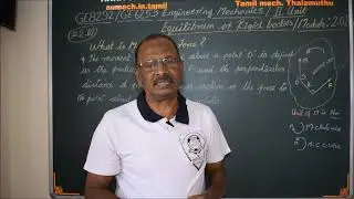 What is moment of a force? - EM2.01 Engineering Mechanics in Tamil