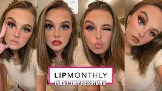 $5 FOR 5 LIPSTICKS?? LIP MONTHLY FIRST IMPRESSIONS, REVIEW & TRY ON