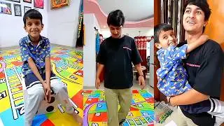 Snake & Ladder game 😂 #shorts @piyushjocgaming @souravjvlogs @sahiljoshivlogs7376