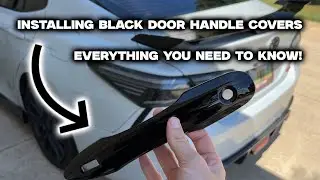 Installing Black Door Handle Covers On Toyota Camry TRD (18-24 All Trims)
