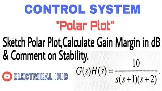 3. Draw Polar Plot, Calculate Phase Cross-over Frequency, Gain Margin & Comment on Stability.