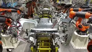 🦾🦾Spot welding production line of BIW by KUKA robot.