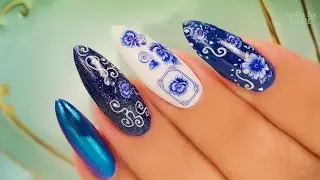 Four Styles - Chrome, Stickers, Calligraphy and Glitter Gel