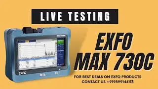 EXFO OTDR Live Testing | EXFO OTDR Tutorial | EXFO OTDR Settings | EXFO OTDR Test Results