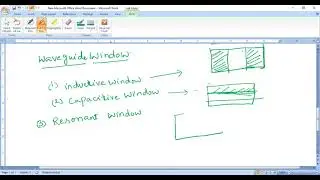 Waveguide -Couplers,Windows and Posts