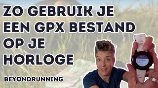 Zo gebruik je een GPX bestand op je horloge als je gaat hardlopen. #trailrunning #hardlooptips