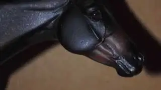 Socially zipped. My Artist resin horse.