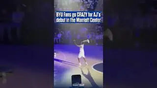 BYU fans are loving their new superstar. Marriott Center is going to be rocking ALL season long🔥