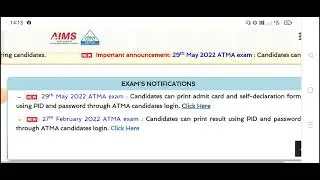 ATMA 2022 Admit Card For May 29 Exam Released; Download Steps Here