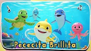 🐠Pececita Brillita✨Canción infantil alegre para niños | Canción del mar para preescolares
