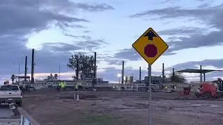 3D printed houses, construction site in Casa Grande, Arizona