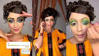 زوجها مصدوم من شكلها😰معزومة على حفلة هيلقة🤣اجواء زمان💃مرام الحربي 