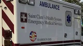 Harrison&rsquo;s St Clare&rsquo;s EMS Ambulance 82 Responding in Harrison Avenue