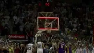 Derek Fisher .4 Buzzer Beater (HD Side Angle)