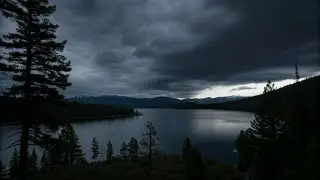 Rain on a Mountain Lake 🌧️ Gentle Rolling Clouds for Deep Sleep, Relaxation & Stress Relief