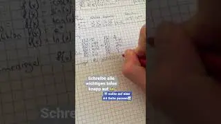 Mit dieser Methode kannst du deinen Schulstoff ganz einfach lernen #schule #lernen #spickzettel