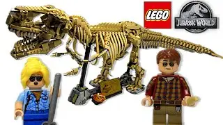 GIANT LEGO Jurassic World 2025 T. Rex Dinosaur Fossil REVIEW!