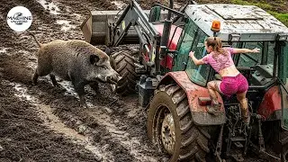 Unbelievable Tractor Stuck in Mud Moments | Extreme Heavy Equipment fails #31