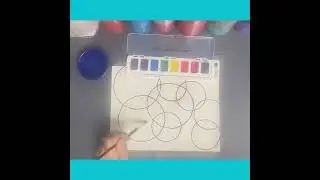 Art for kids - Overlapping shapes