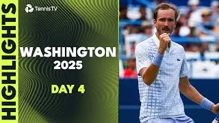 Medvedev, Fritz, Shelton Eye Quarter-Finals; Tiafoe vs Cobolli | Washington 2025 Highlights Day 4
