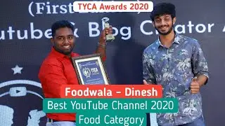 TYCA Awards 2020 I Foodwala I Best YouTube Channel 2020 I Food Category.
