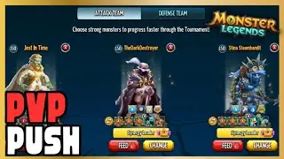 PVP PUSH USING STINA STEAMBANDIT FOR THE FIRST TIME! (Monster Legends)